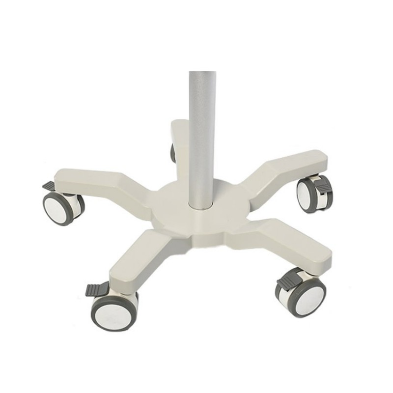 Aluminum Alloy Mobile Infusion Stand with Height-Adjustable Infusion Tube Holder