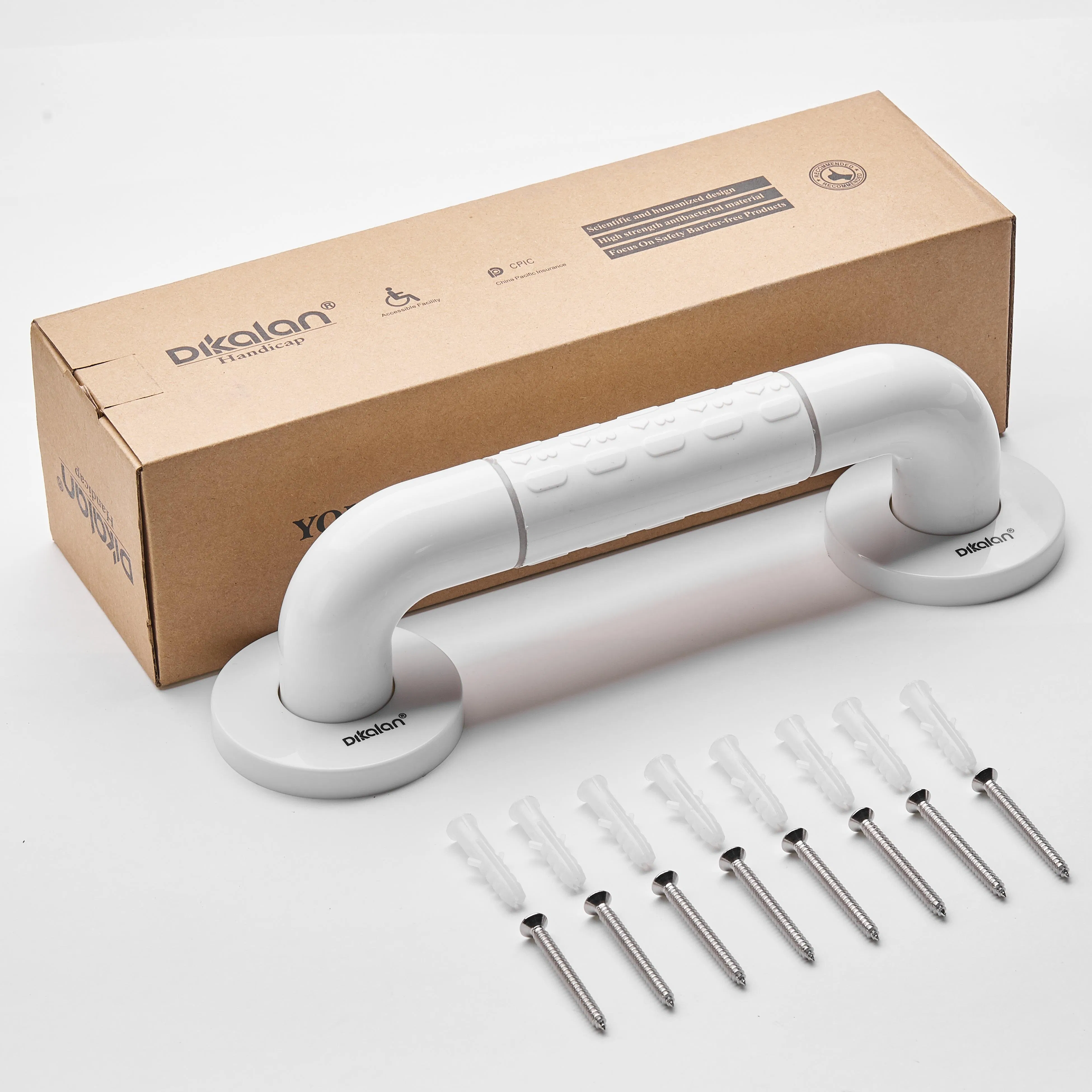 304 Stainless Steel Shower Balance Handle Safety Hand Rail Support Grab Bar