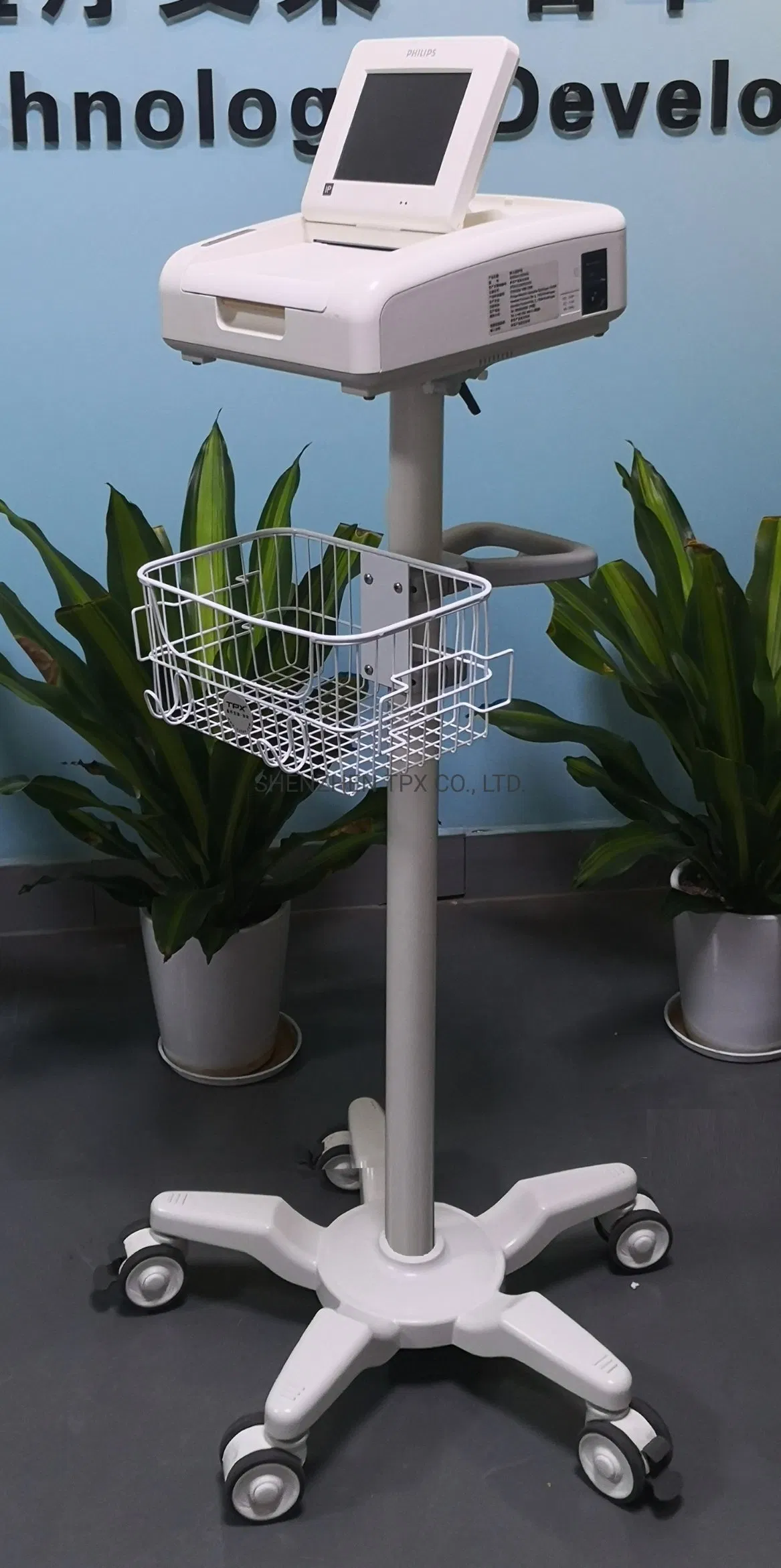 Medical Equipment Endoscope Trolley Carts with 5 Mute Casters