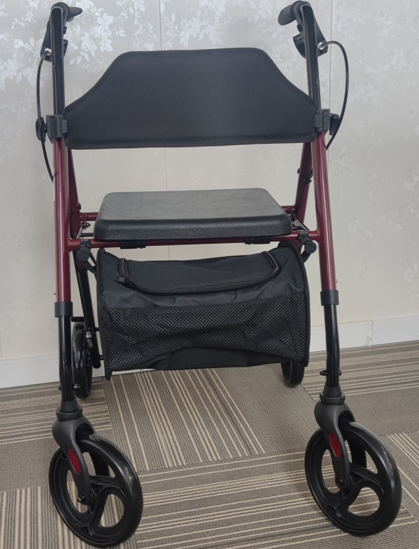 Medical Rehabilitation Foldable Walker Chair Rollator