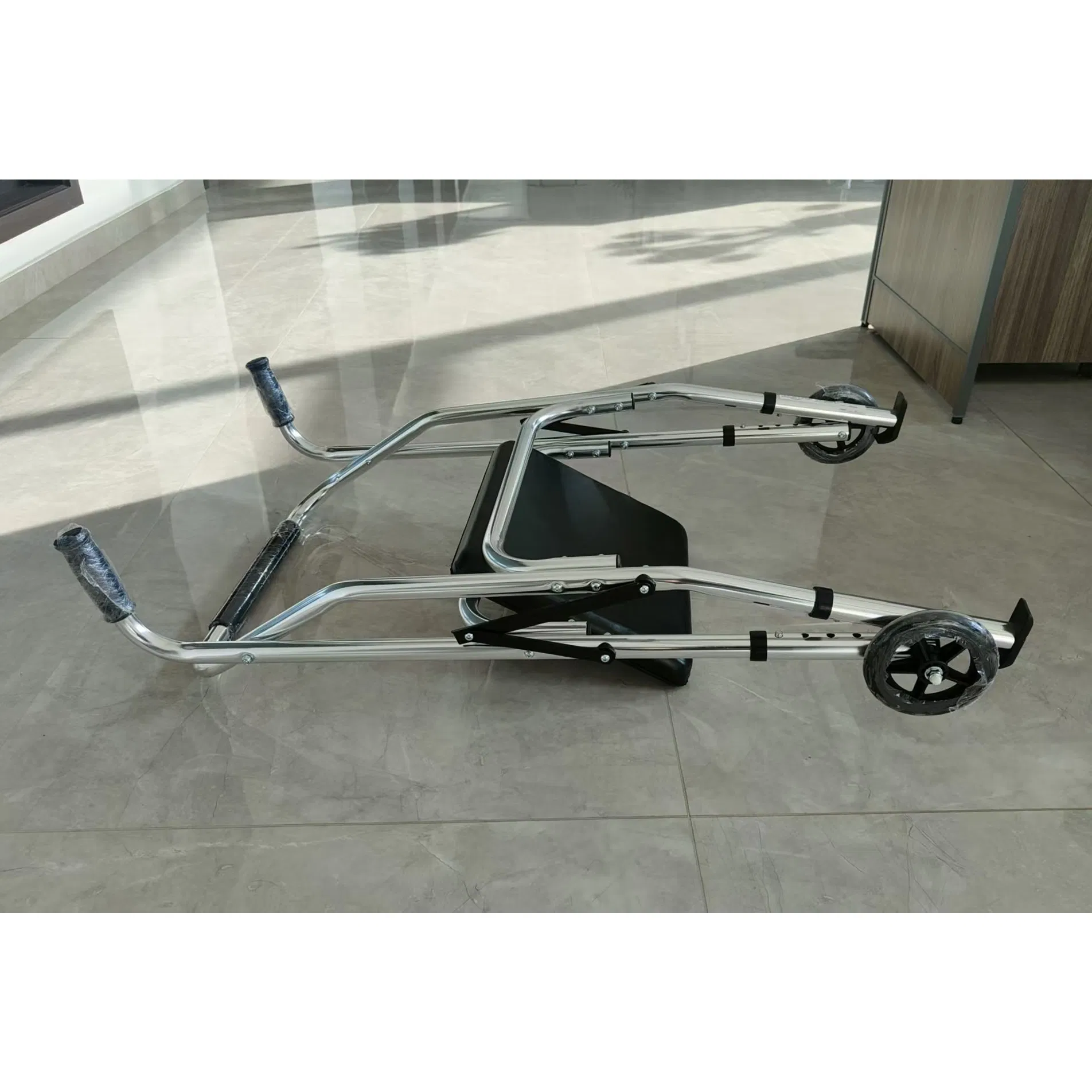 Steel Folding Walking Rollator with Seat Walking Frame