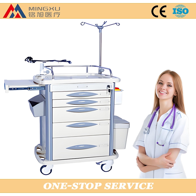 Durable ABS Emergency Response Crash Cart for Healthcare Facilities