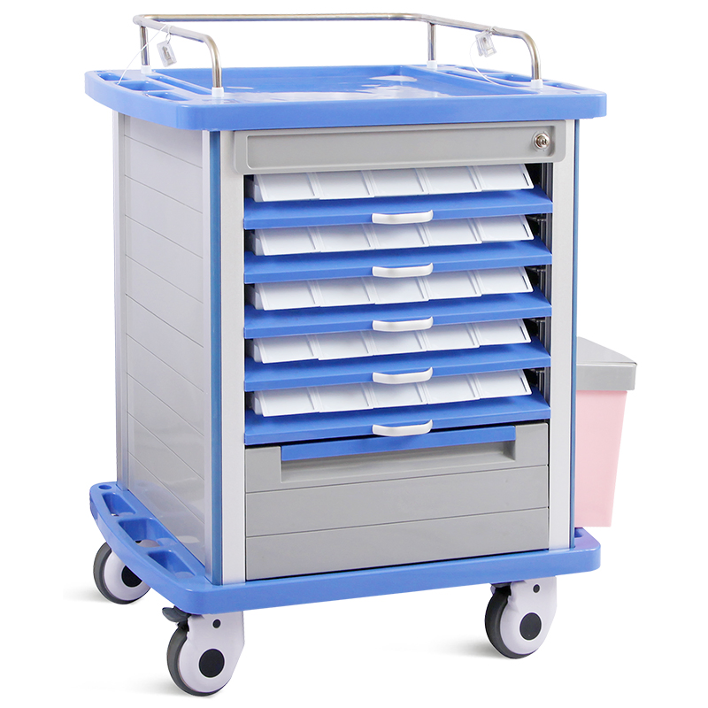 Nwm054-Mt Professional ABS Hospital Nursing Furniture Emergency Medical Crash Cart