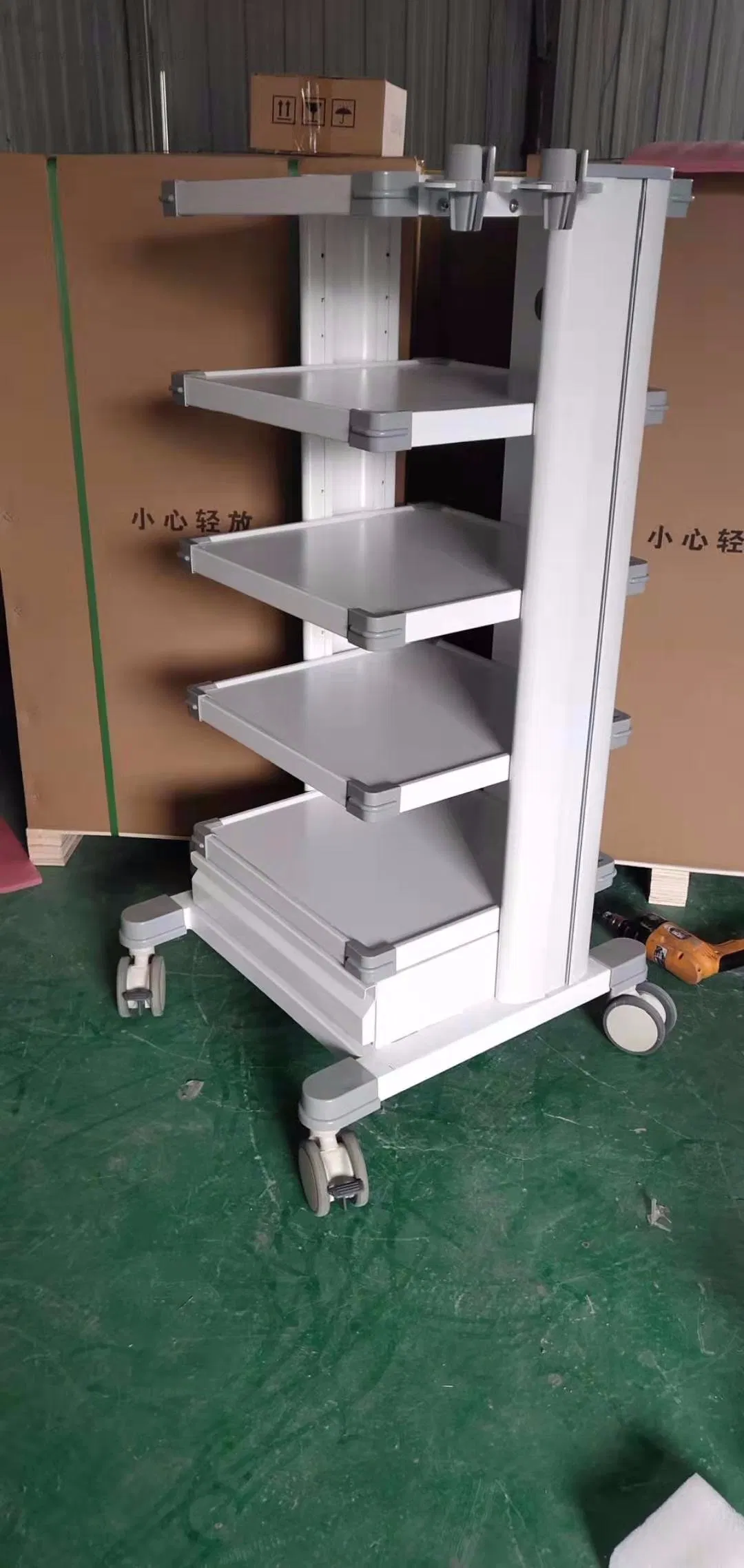 Hospital Computer/ECG/Patient Monitor/Endoscopy Trolley Cart with OEM Service