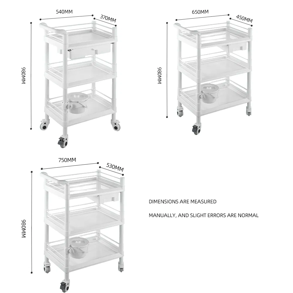 China Cheap ABS Plastic Hospital Medical Clinic Emergency Medicine Trolley Delivery Medication Drug Dispensing Cart
