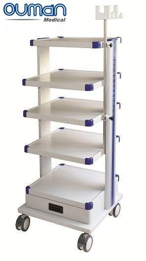 Ouman 5-Layer Medical Trolley Cart for Ent Endoscopy