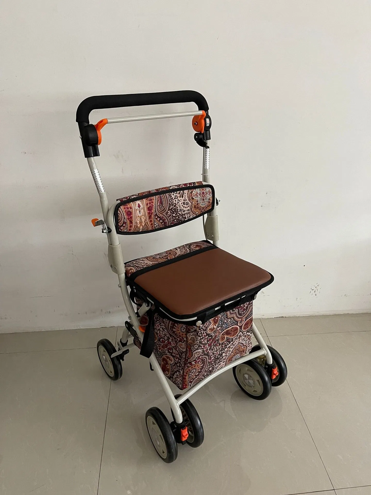 Aluminum Light Weight Upright Walker Rollator With Seat For Adult