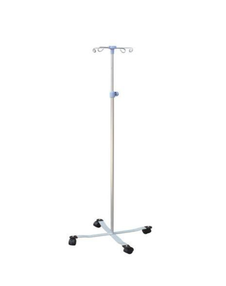 Hospital Mobile Stainless Steel Infusion IV Pole Drip Stand