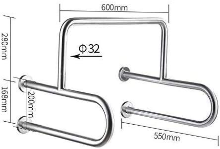 Elderly Handicapped Wall Mounted Bathroom Support Toilet Safety Railing Stainless Steel Handicapped Handrail Railing