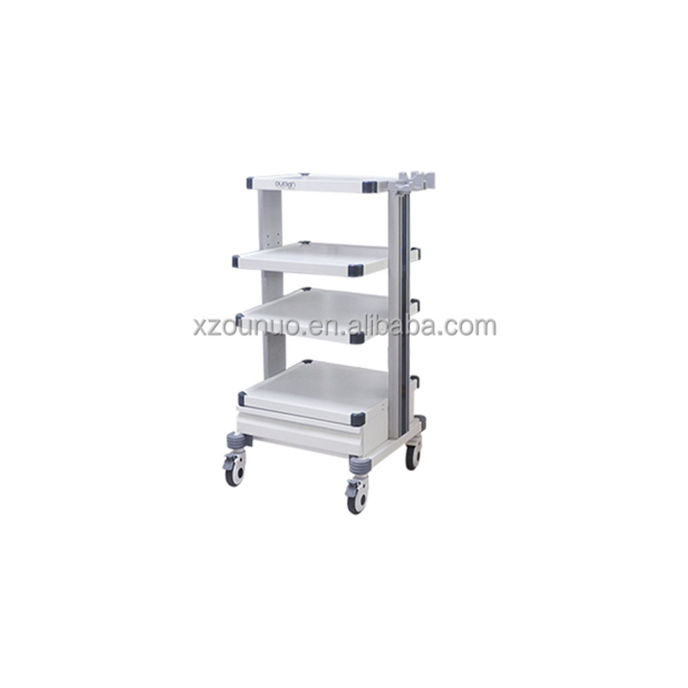 Mobile Metal Multilayer High Capacity Medical Endoscopy Trolley