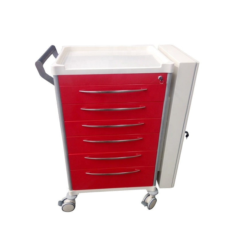 High Strength Removable Hospital Clinic Patient Difficult Airway Endoscopy Trolleys