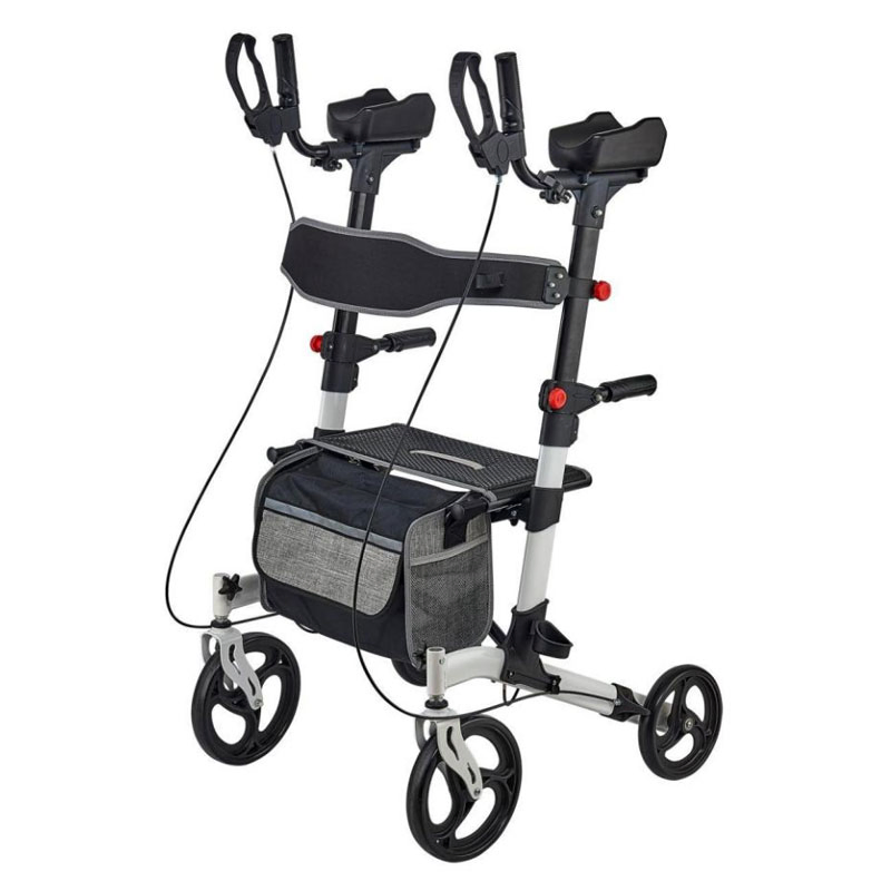 Elderly Stand up Rollator Forearm Support Walker with Seat