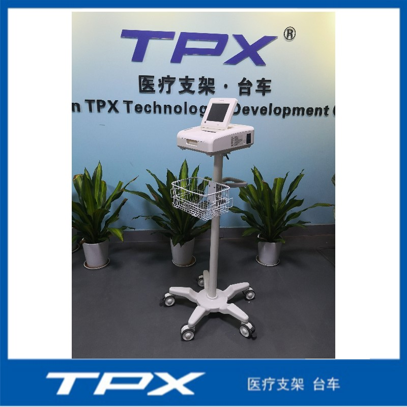 Height Adjustable Mobile Medical Equipment Carts Patient Monitor Trolley Monitor Cart