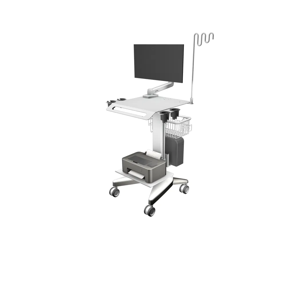 Mobile Medical Trolley for or Anesthesia and Endoscopy Equipment Support Cart with Power System