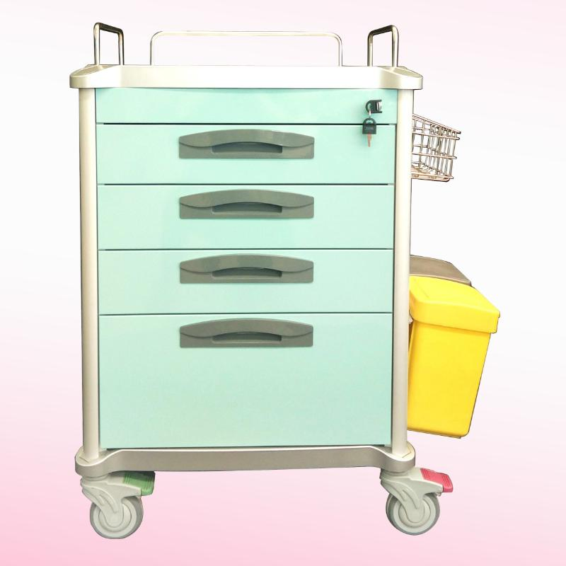 Medical Equipment Hospital Emergency Trolley for Medication Dispensing