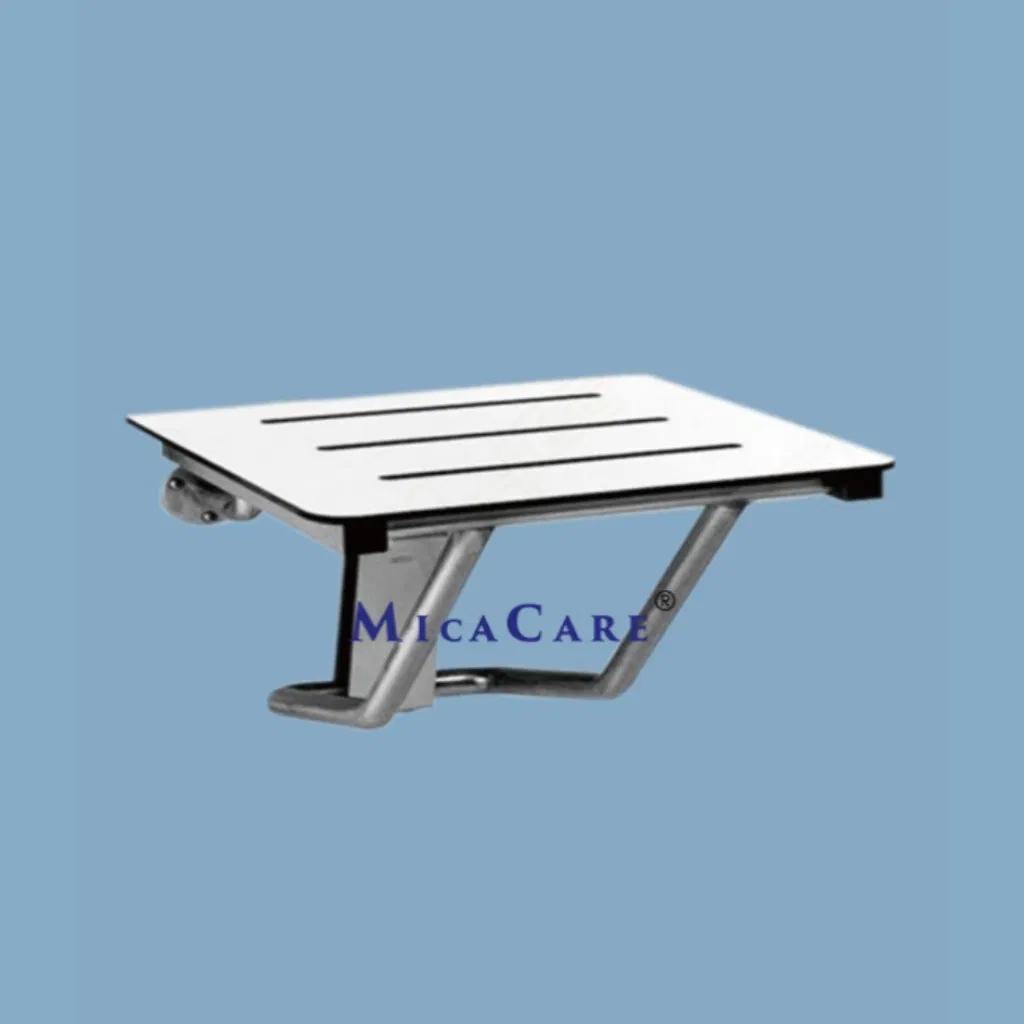 Bariatric Heavy Duty Shower Table with Legs and Wall Mounted Base