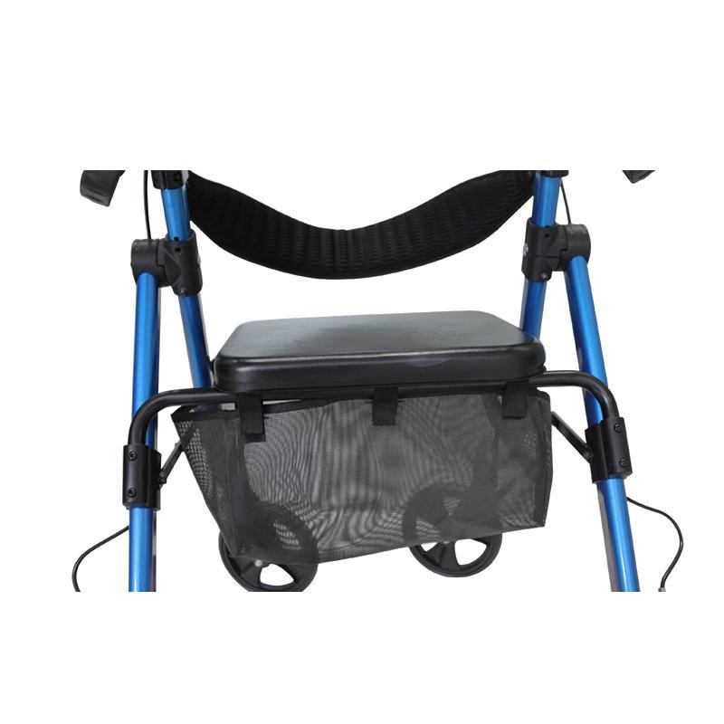 6kg Light Weight and Foldable Walking Rollator with Double Wheels Bearing 100kg