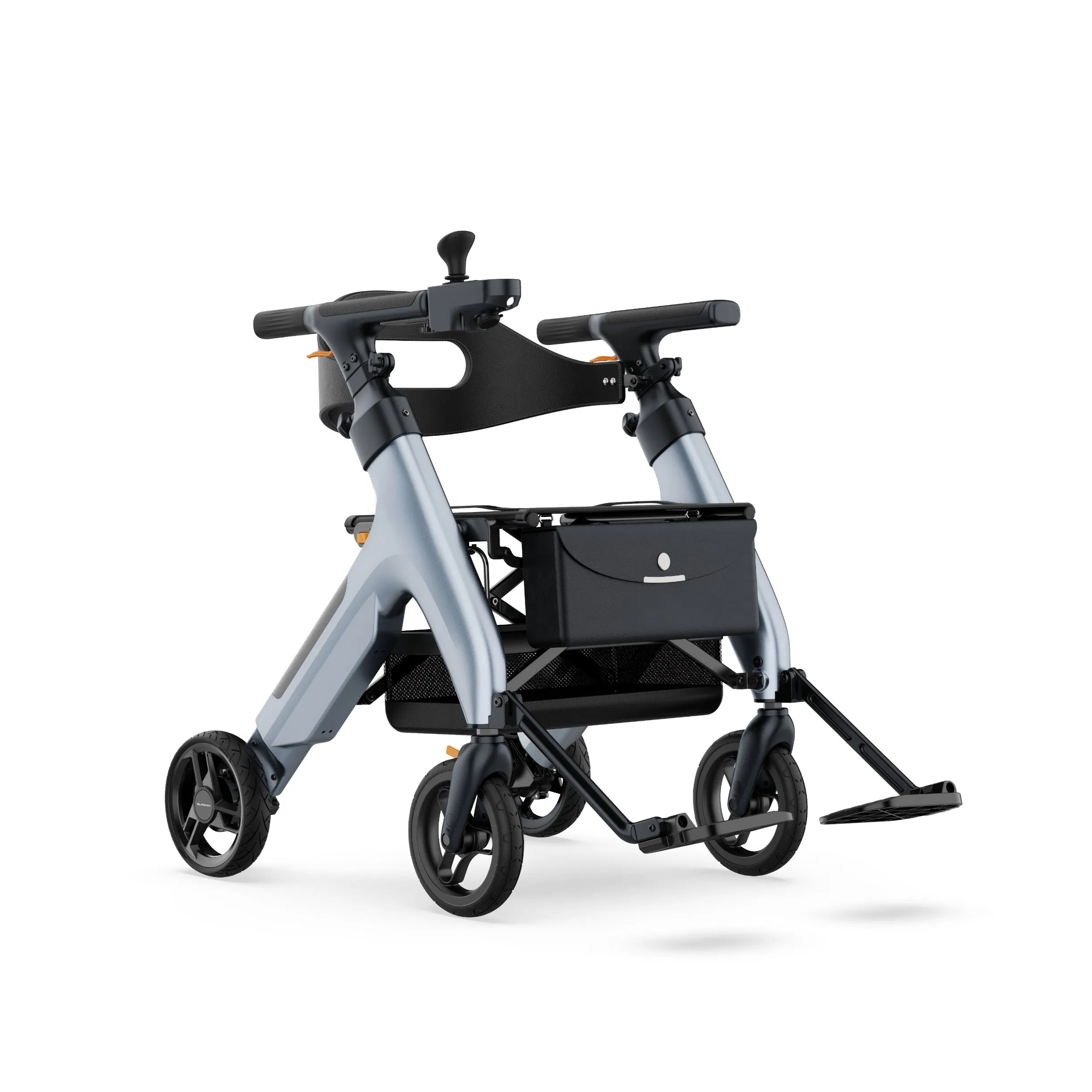 Multifunctional Electric Walker Rollator Lightweight Electric Power Walking Aid Rollator Foldable Rollator for The Elderly