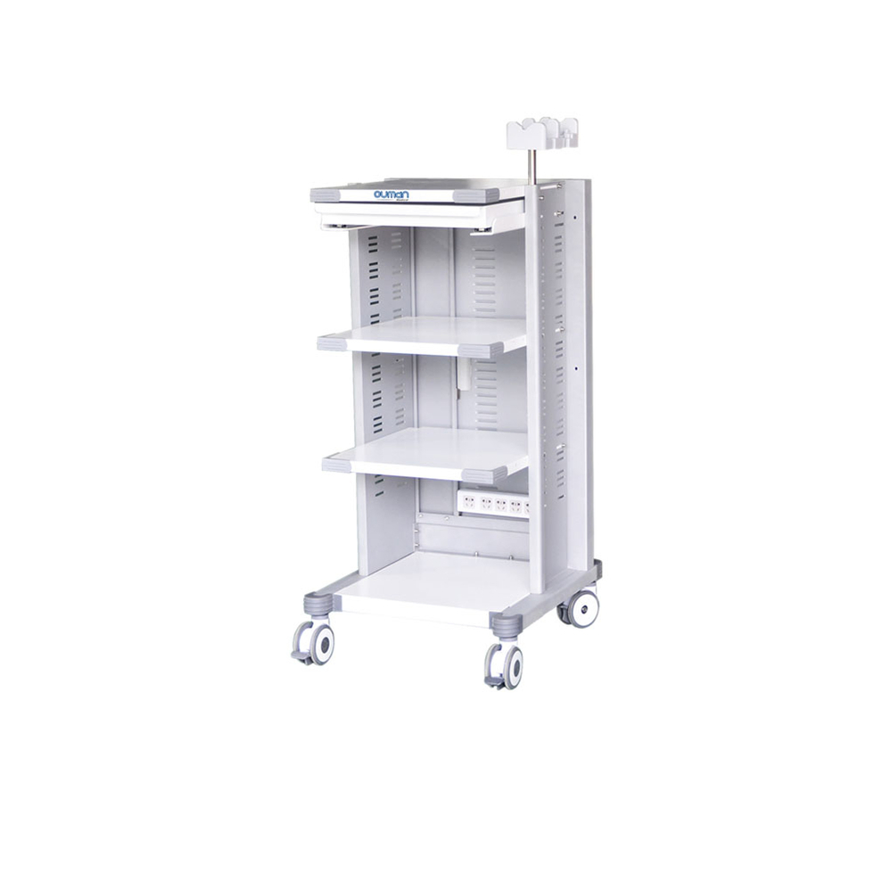 Mobile Metal Multilayer High Capacity Medical Endoscopy Trolley