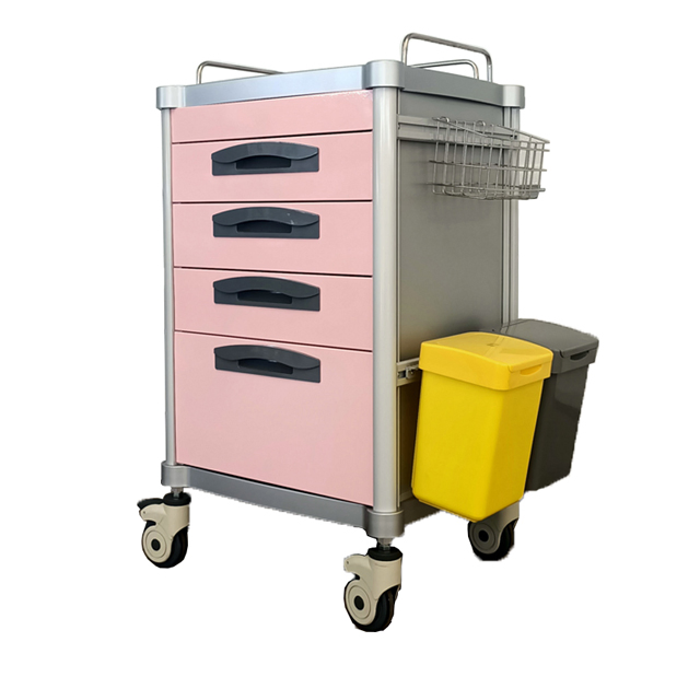 Hospital Emergency Resuscitation Nursing Cart for Medication Dispensing