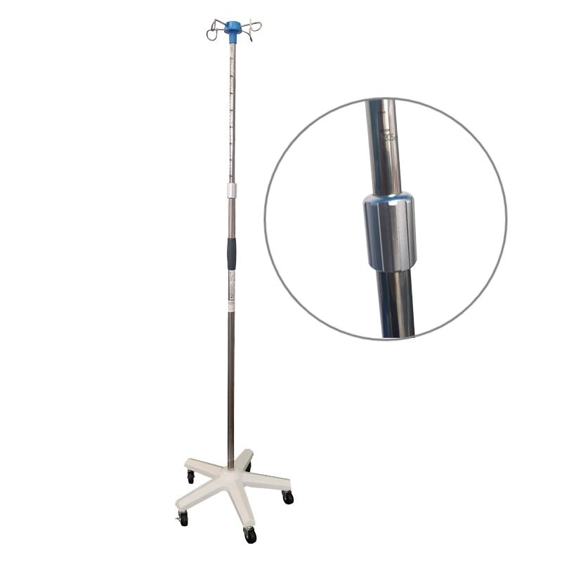 Adjustable Mobile Medical Portable Hospital IV Pole Hospital Furniture Infusion Stand