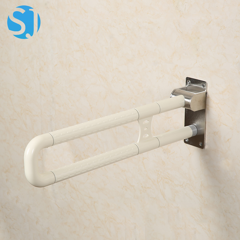 Wall Mounted ABS Nylon Grab Bar Bathroom Safety Rail for Handicap and Bariatric Support High Strength Material
