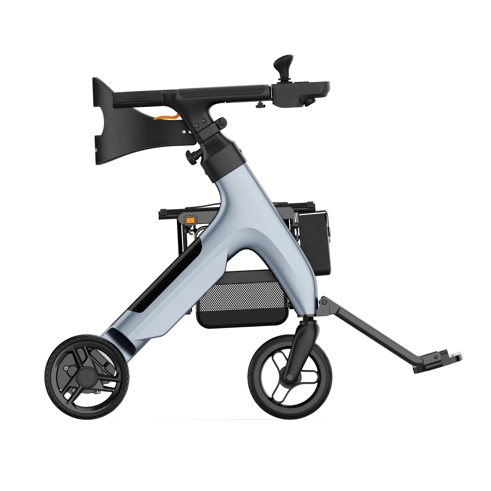 Multifunctional Electric Walker Rollator Lightweight Electric Power Walking Aid Rollator Foldable Rollator for The Elderly