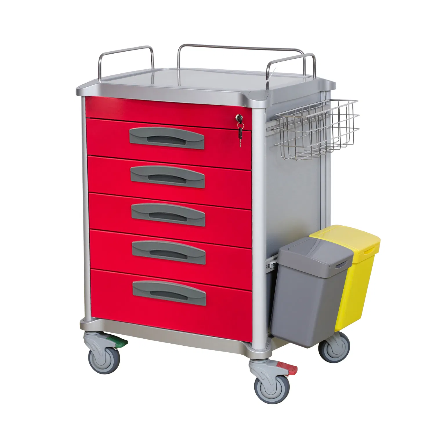 Medical Equipment Hospital Emergency Trolley for Medication Dispensing
