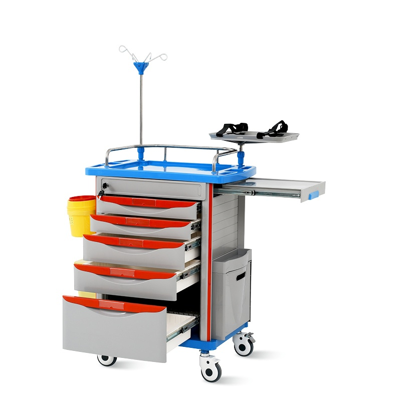 Nwm054-Et FDA Multi-Function Hospital Nursing Furniture Emergency Medical Crash Cart
