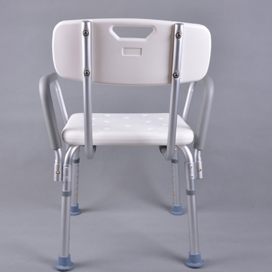 Durable Shower Chair with Arms for Safe Bathing and Transfers
