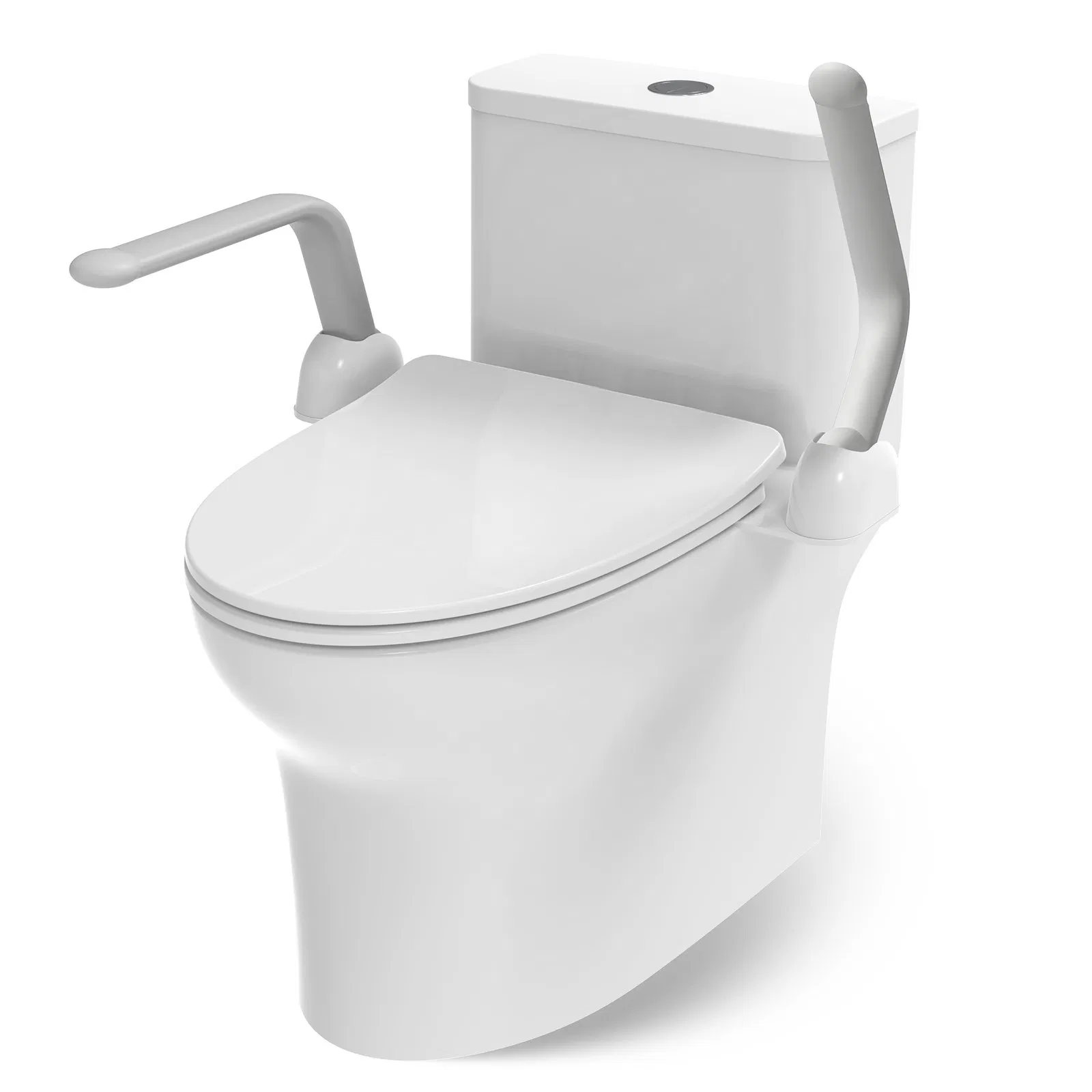 Heinsy Medical Toilet Handrail Railing Helper for Elderly, Handicap, Disabled, Seniors - Bariatric Assist Handrail Grab Bar