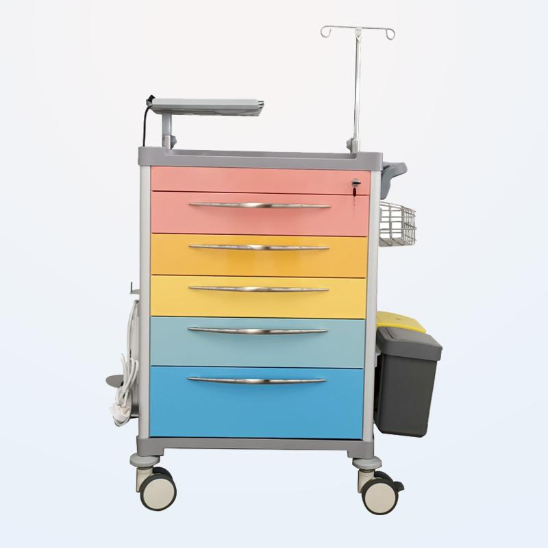 Emergency Crash Cart for Infant Care with Medicine Dispensing