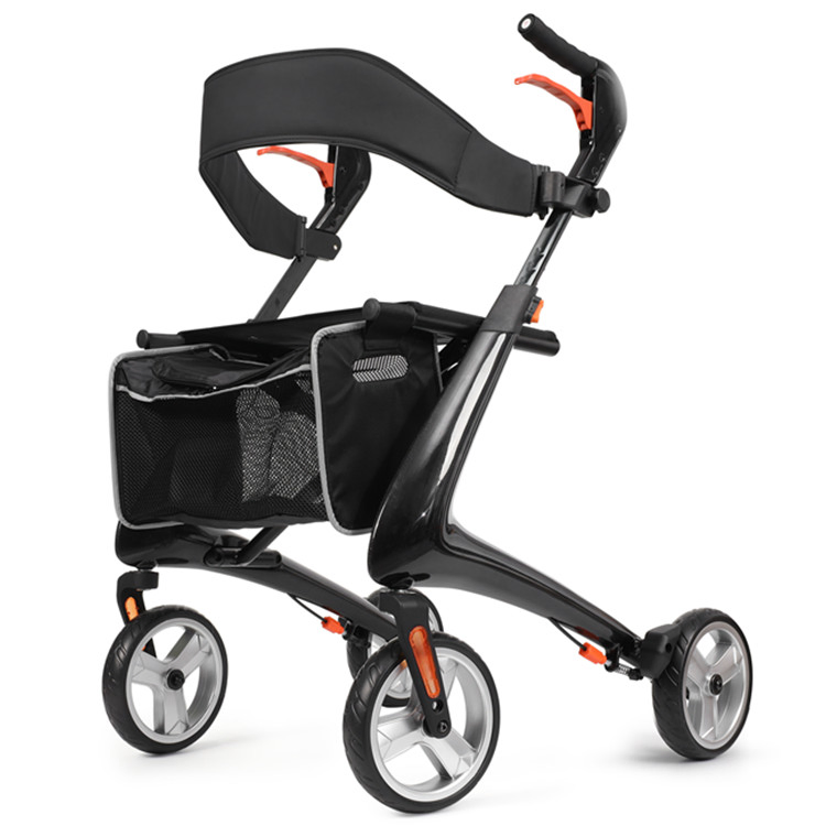 Durable Carbon Fiber Rehabilitation Equipment Walker for Elderly People in Japan for 110 Kg Weight Capacity