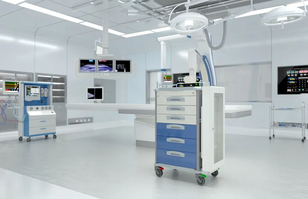 Medical Instrument Cart Hospital Endoscopy Trolley