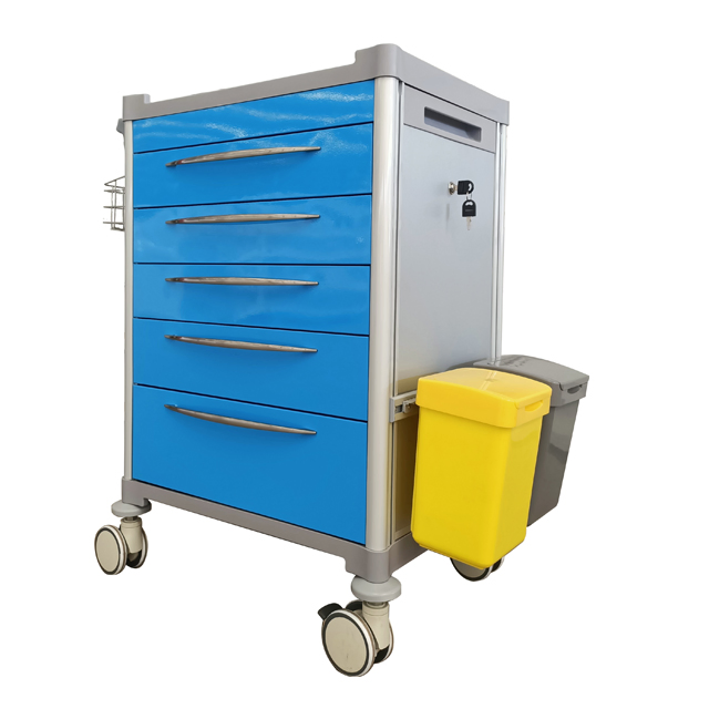 Emergency Crash Cart for Infant Care with Medicine Dispensing