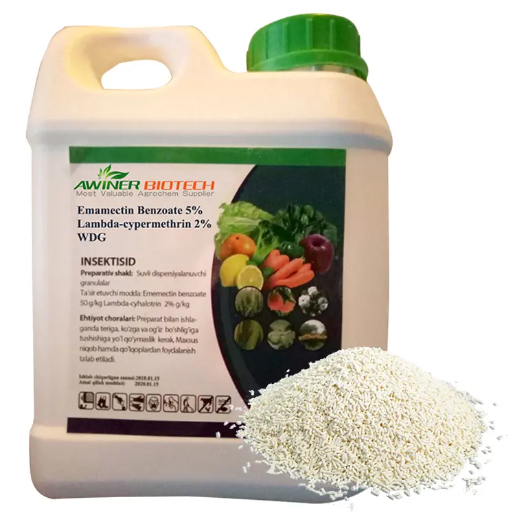 Wholesale Sistemik pestisitler Systemic technical 95tech emamectin benzoate 5wdg 5% pesticide - lambda-cyhalothrin 2%wdg Pricelist, Manufacturer