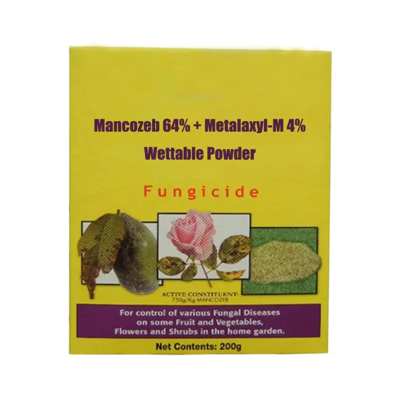 Wholesale Fungicide Mancozeb 64% + Metalaxyl-M 4% Wp Factory, Manufacturers