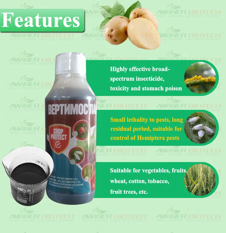 E abamectin+acetamiprid Features