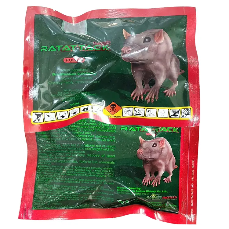 Wholesale Brodifacoum 50 block mice killer glue bait rat pest poison killer bait pest control Pricelist, Factories