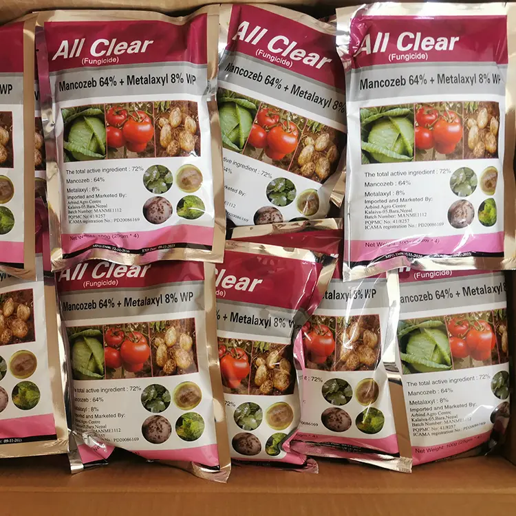Wholesale Fungicidi the mixed formulation agricultural chemicals and pesticides Metalaxyl+ mancozeb fungicide WP Suppliers, Manufacturers