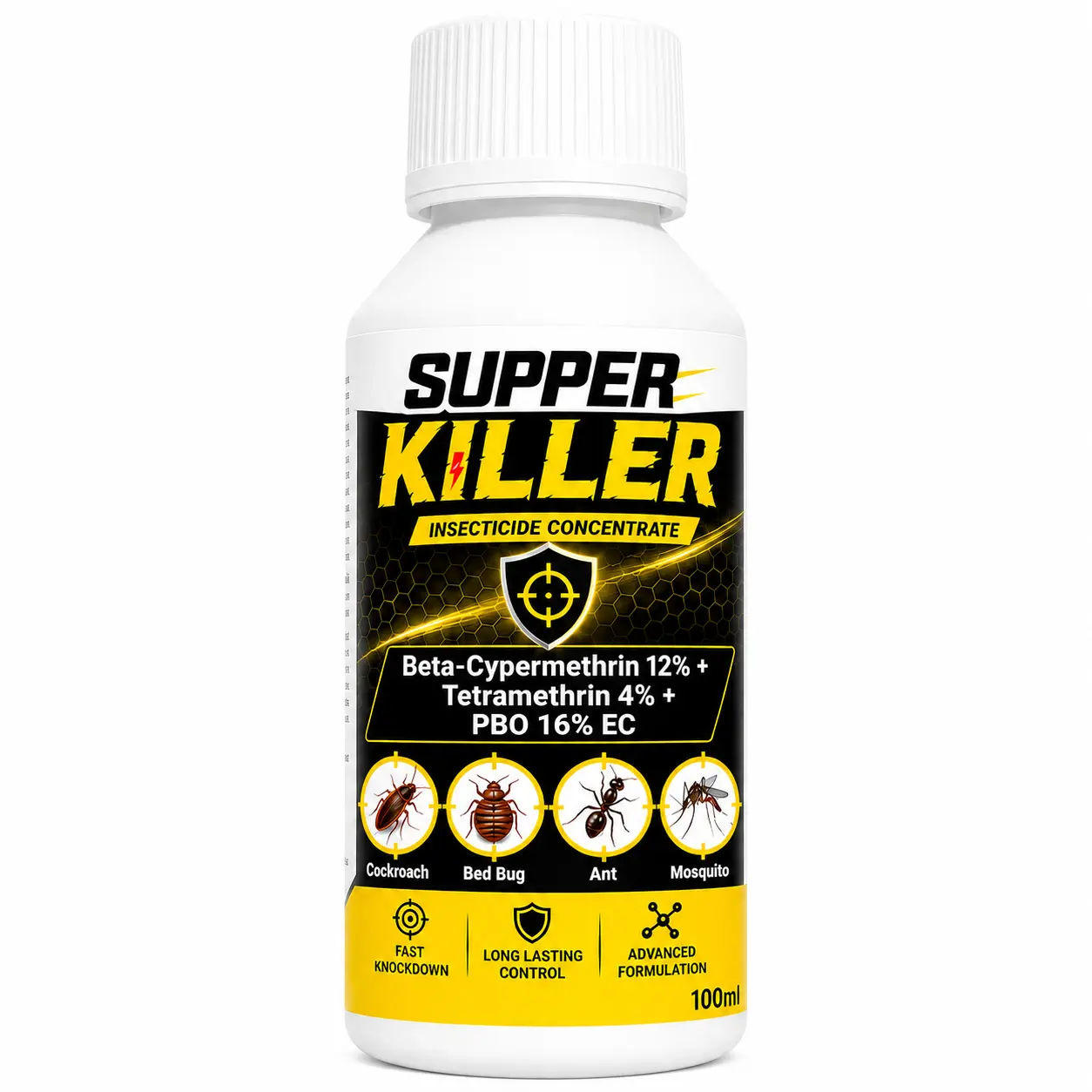 China Cockroach Mosquito and Fly Killer Beta-Cypermethrin 12% + Tetramethrin 4% + PBO 16% EC Quotes, Manufacturers