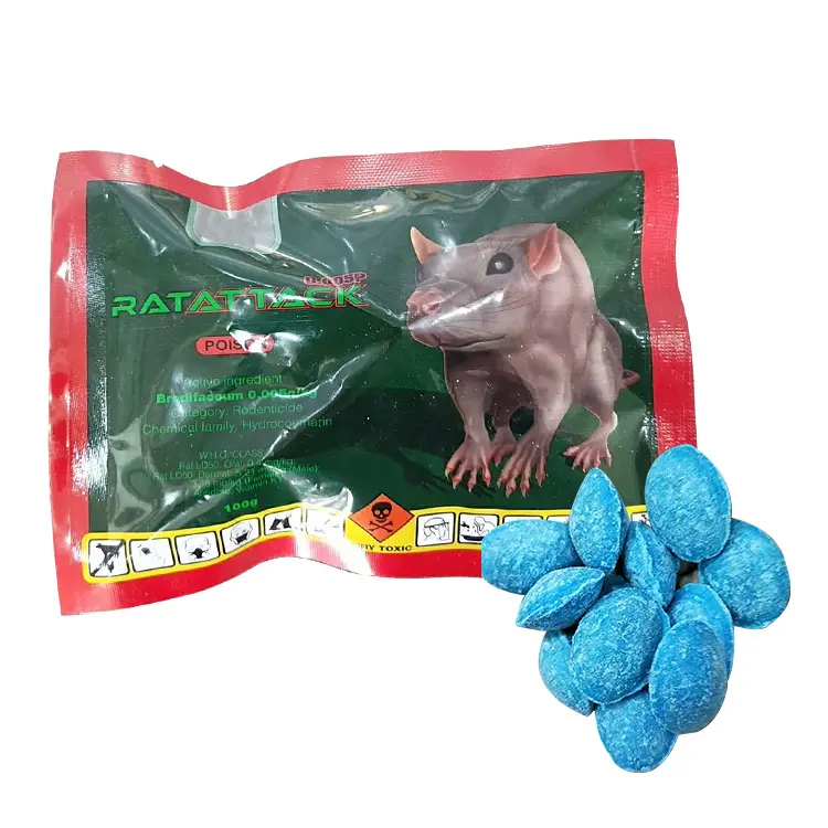 Wholesale Brodifacoum 50 block mice killer glue bait rat pest poison killer bait pest control Pricelist, Factories