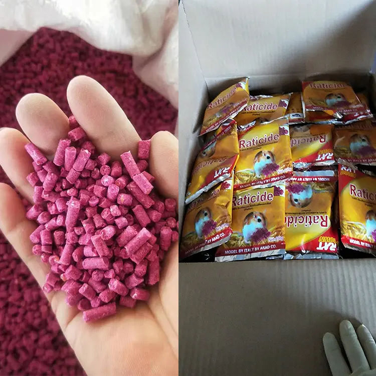 Wholesale Rat poison agriculture rat poison block themix rat poison bromadoiolone brodifacoum killing bait pest kontrol Supplier, Manufacturers
