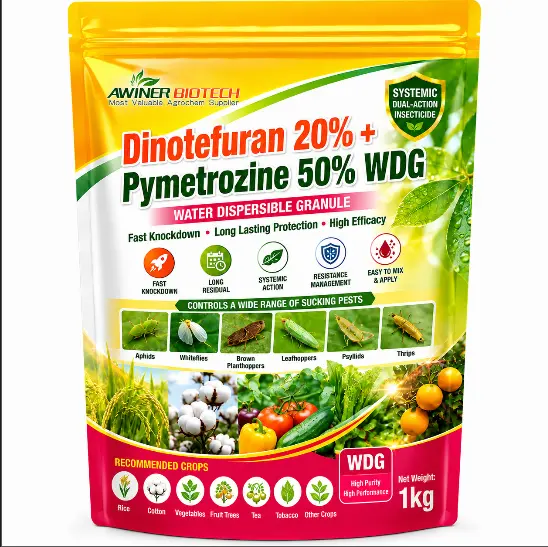 Wholesale Corn Aphid Insecticide Dinotefuran 20 Pymetrozine 50 WDG Manufacturer OEM Supplier Factories, Supplier