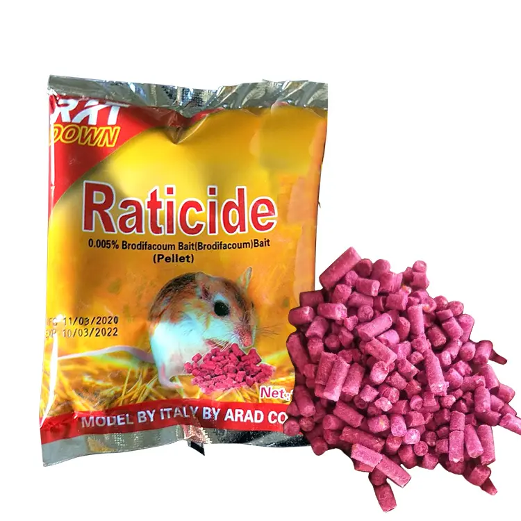 Wholesale Rat poison agriculture rat poison block themix rat poison bromadoiolone brodifacoum killing bait pest kontrol Supplier, Manufacturers