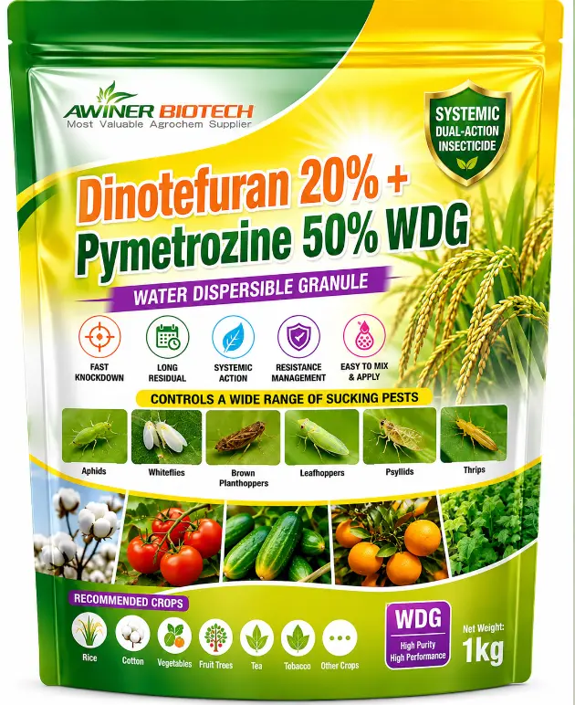 Wholesale Corn Aphid Insecticide Dinotefuran 20 Pymetrozine 50 WDG Manufacturer OEM Supplier Factories, Supplier