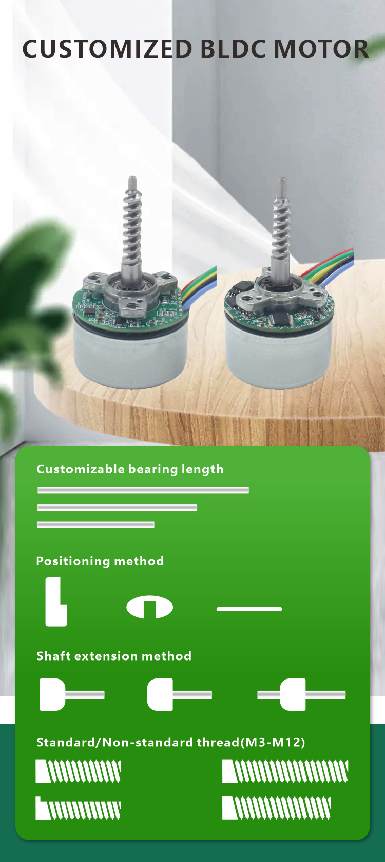 Brushless DC Motor Model JQBL-3503 View 6