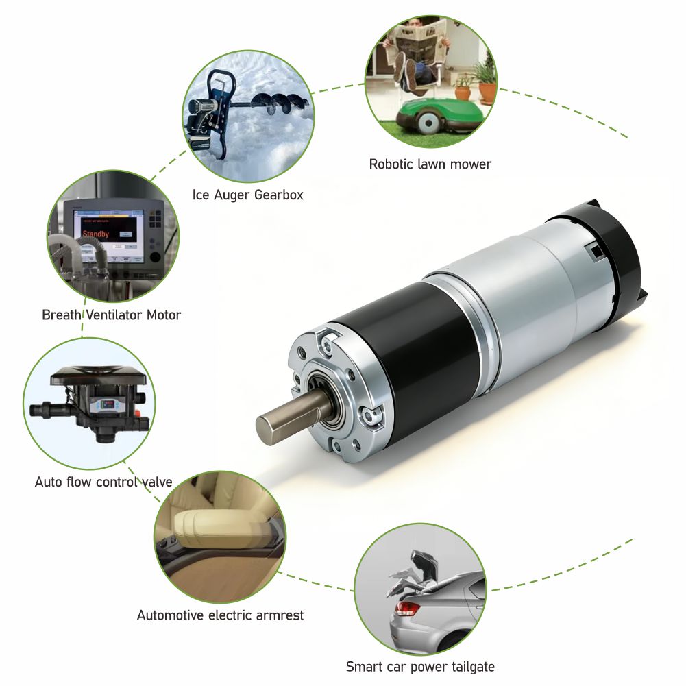 Precision Brush DC Motor for Automatic Water Meters with Planetary Gear System