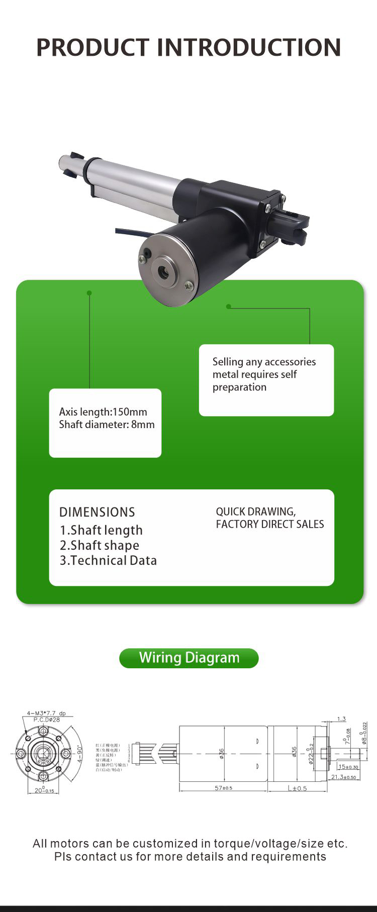 Brushless Linear Actuator JQBL-TT01 Details 3