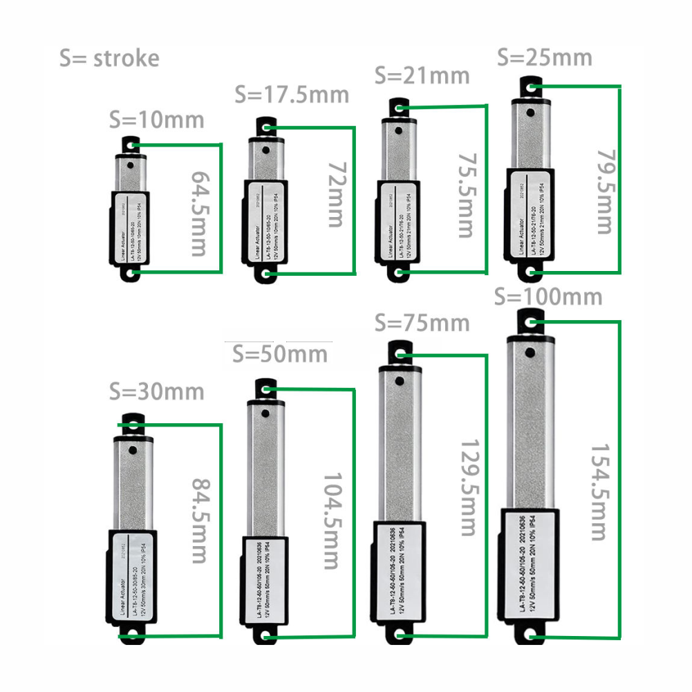 Telescoping Electric Linear Actuator 6/12/24v Micro Solenoid Linear Actuator